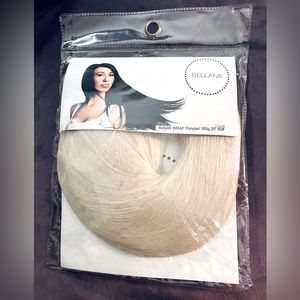 NEW!! BELLAMI Faux Wrap Ponytail Color #60 Platinum blonde